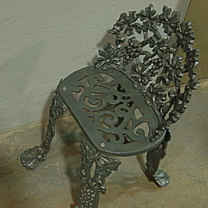 Wrought Iron Garden Chair after powder coating