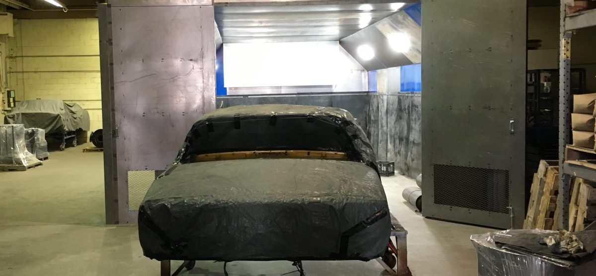 Dedicated automotive blast booth at American Dry Stripping