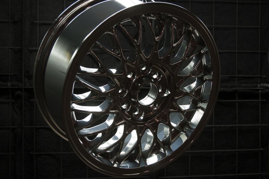 Customized Wheels Chrome Finish Powder coating rims CT