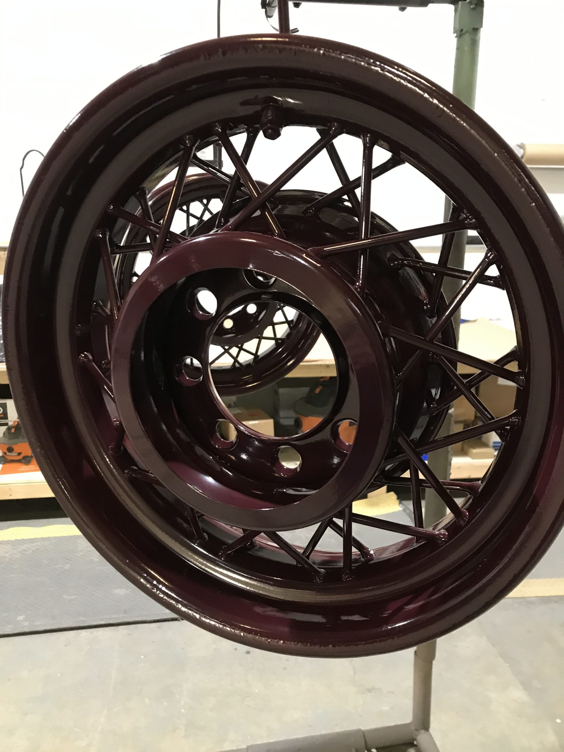 Model A Customized Wheels Powder coating rims CT