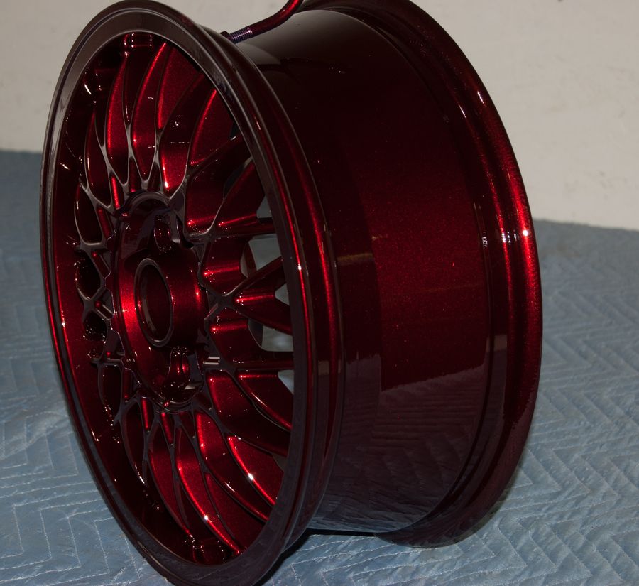 Lollypop Red Customized Wheels Powder coating rims CT