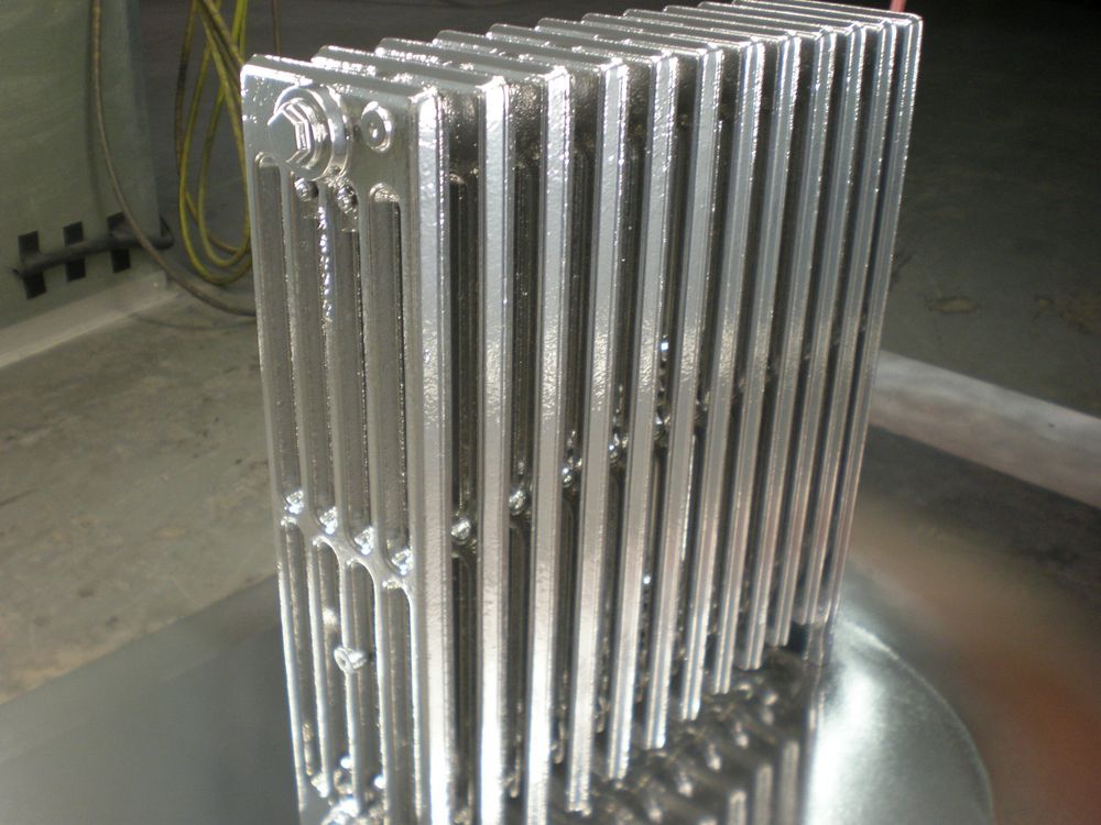 Powder coating vintage radiators