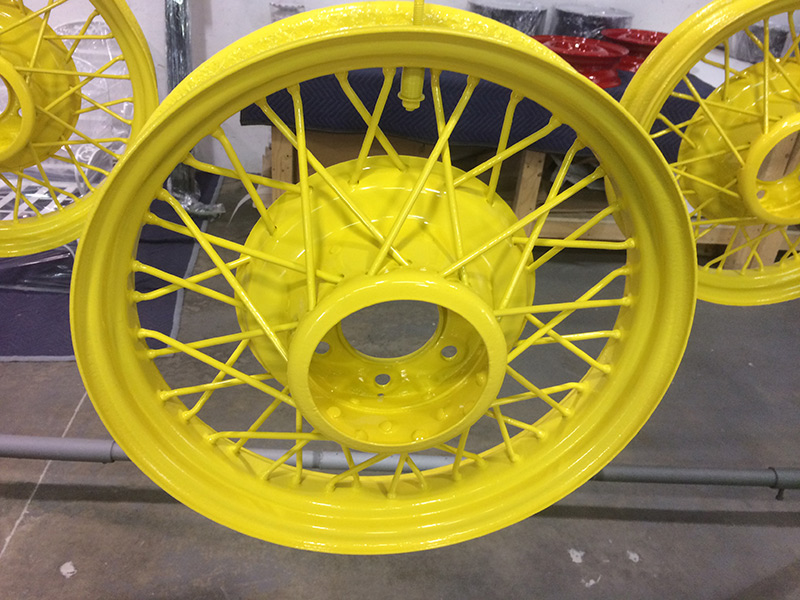 Model A Zinc Yellow - Customized Wheels Powder coating rims CT