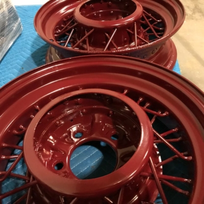 Model A Wine Red Customized Wheels Powder coating rims CT