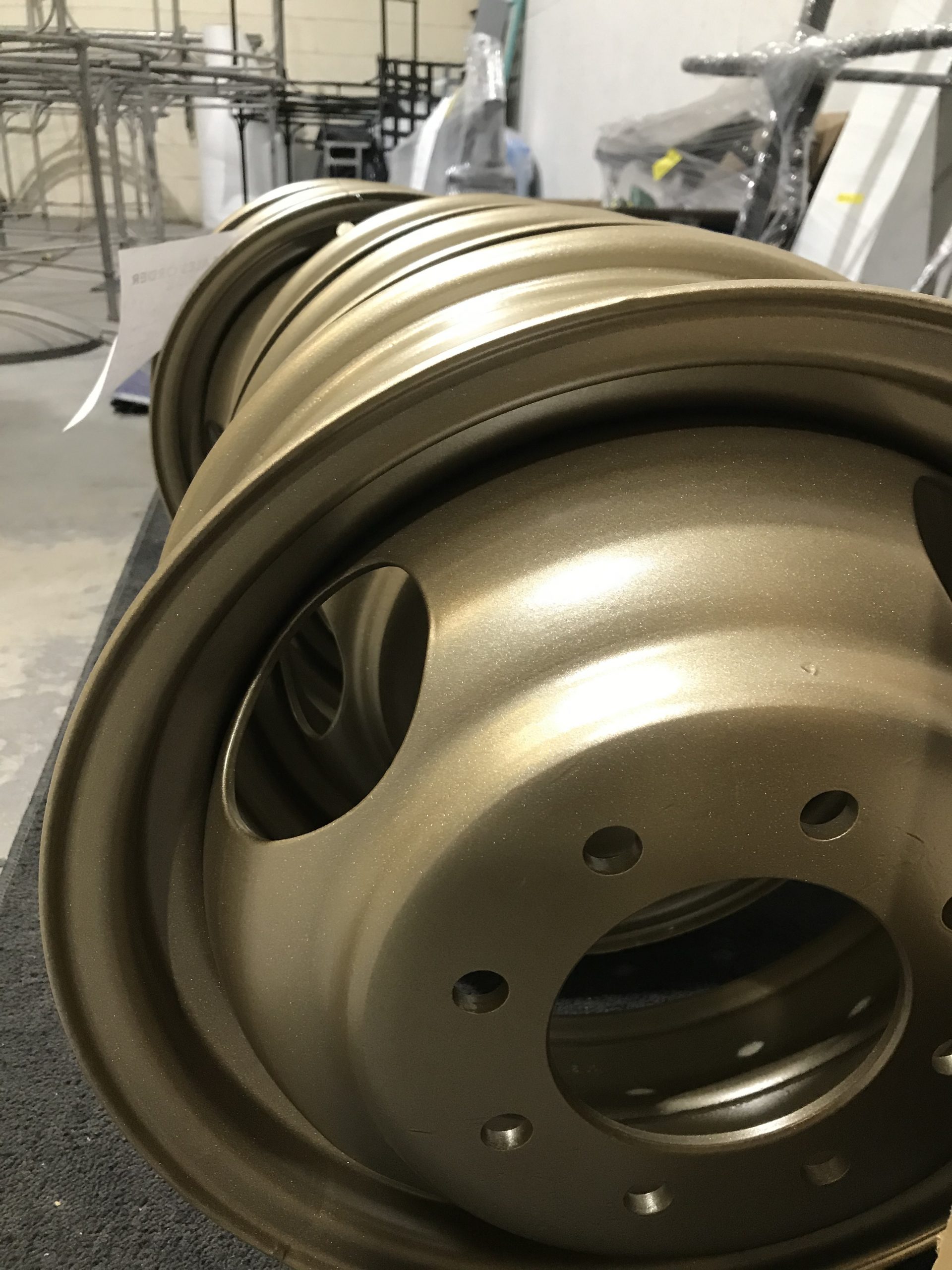 Gold Customized Wheels Powder coating rims CT
