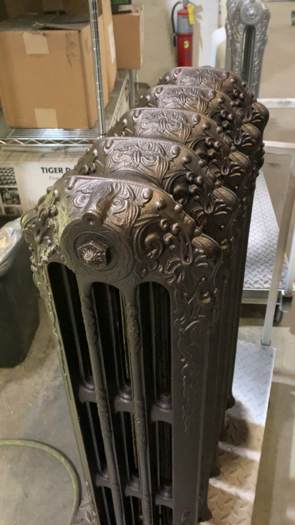 Antique Radiator restored powder coated antique bronze